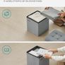 Set of 2, Storage Bench, Footrest, Bed End Stool, for Living Room, Bedroom, 30 x 30 x 30 cm, Light Grey Image 5