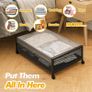 Brand New Set of 2 Underbed Storage Boxes with Wheels and Lid Image 5