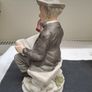 Vintage Porcelain Gentleman Reading Figurine Image 3