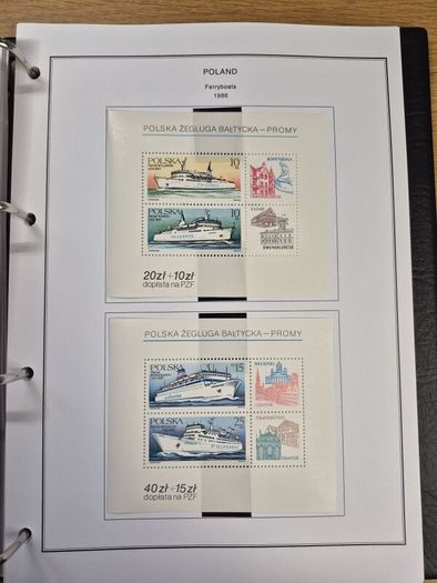 Poland stamps in album 1984 -1996