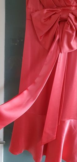 Karen Millen Coral Bow Sz 10