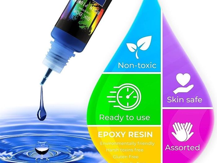 NEW SALE | 16 Epoxy Colours Lightfast Intense and Inter-mixable, Perfect for Jewellery Making and Other DIY Arts and Crafts