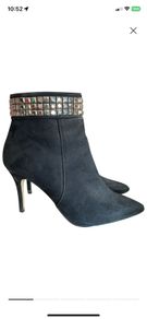 Carvela black studded boots