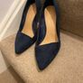 NEXT Shoes Navy Suede Heels Image 2
