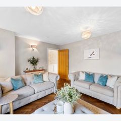 DFS Belair sofa set, 3+2 and footstool