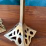 Pair of Tall Art Nouveau Inspired Candlestick Holders Circa Solid Brass Image 5
