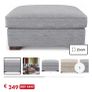 Grey couch footstool / pouffe Image 4