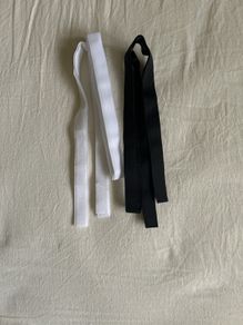 White and black velcro