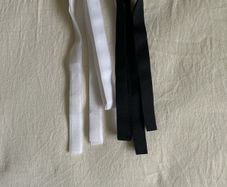 White and black velcro