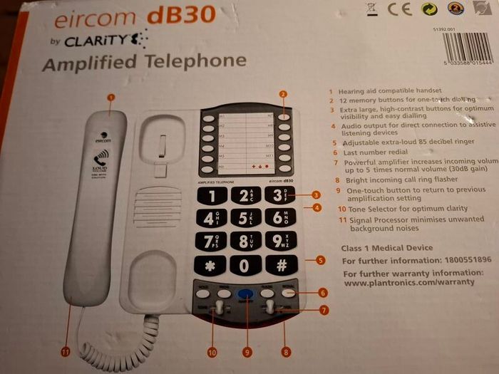 Eircom dB30 big button home phone