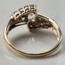 9ct Gold cluster Ring , Hallmarked , Size N, 2,2g. Image 6