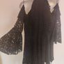 BNWT by Very black lace cold shoulder skater dress size UK12 EU40 Postage included Image 3