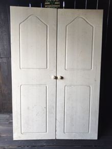 solid pine doors and IKEA table top