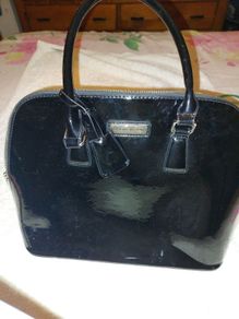 Black Patent Bag