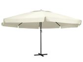 Outdoor Parasol with Aluminium Pole 600 cm Sand White