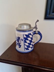 lidded beer stein