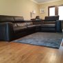 Leather Couch Corner Brown Image 2