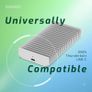 OWC Express 1M2 Portable SSD NVMe Thunderbolt Enclousure 40Gbps USB-C USB4 Ultra Fast up to 3836MB/s real-world performance External SSD Drive with Aluminum Heat Sink - Works with PC & Mac (0TB) Image 7