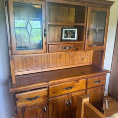 Solid Pine Display Unit/Cabinet (Very Heavy)