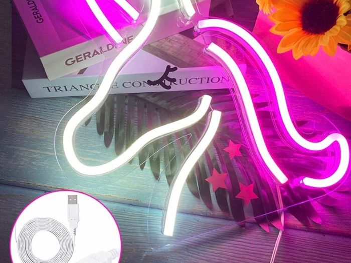 Unicorn Neon Light - 3D Novelty Acrylic Unicorn Light for Wall Decor, USB Powered LED Unicorn Signs with Switch, Unicorn Neon Signs for Bedroom, Kids Room, Party, Christmas, Girls Gift