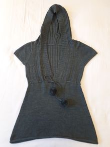 NEW Size 8 Women Girl Knitted Hoodie Top