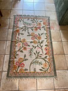 Floral Woven Rug