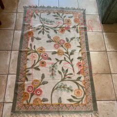 Floral Woven Rug