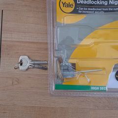 Yale Replacement Brass Rim Cylinder with 2 keys