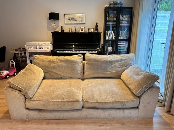 NEXT 3 Seater Sofa + Storage Footstool (Stamford Grand Relaxed Sit)