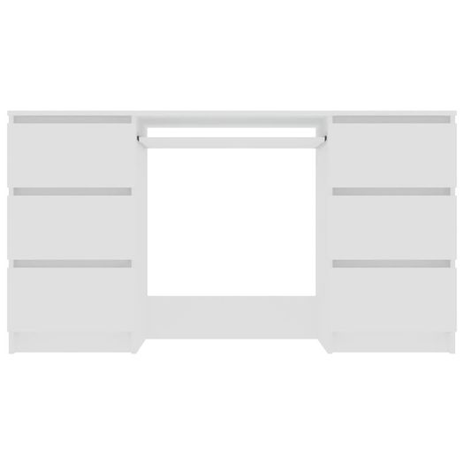 Writing Desk White 140x50x77 cm Chipboard