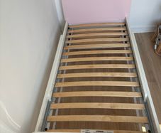 IKEA Slakt Extendable Kids Bed & Vimlig Mattress