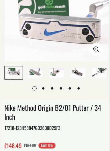 Nike Method Origin B201 Putter 34 inches
