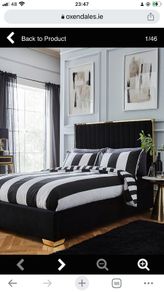 Double Bedframe Black Velvet