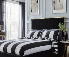 Double Bedframe Black Velvet