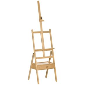 Vinsetto Easel, Artist Easel, Height Adjustable, 1 Drawer, Natural + Black