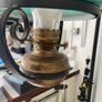 Period Glass Oil Lamp Wired for bulb Image 3