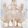 Vintage Italian Cast Alabaster Sculpture Three Graces H 28 cms Image 9
