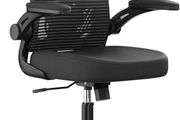 Ergonomic Office Chair, High Back Mesh Desk Chair with 330LBS Capacity and 90 Flip-up Armrests, Office Chairs for Home with Height-Adjustable