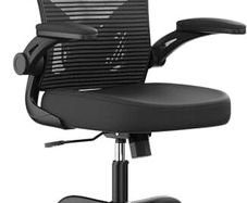 Ergonomic Office Chair, High Back Mesh Desk Chair with 330LBS Capacity and 90 Flip-up Armrests, Office Chairs for Home with Height-Adjustable