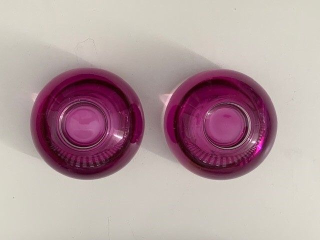 Vintage Slovenian Mouth-blown Tealight Holders