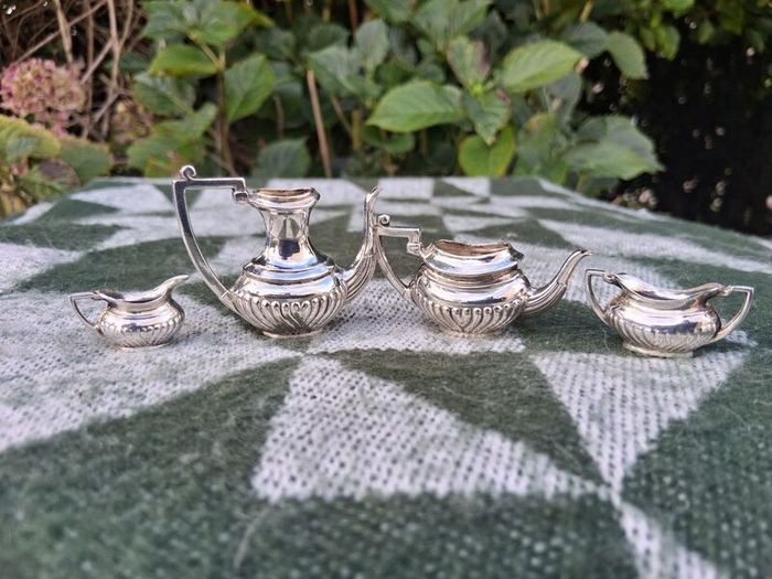WW11 Irish Sterling Silver Minature Tea Service (1941)