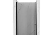 Pivot shower door - 1m wide - black