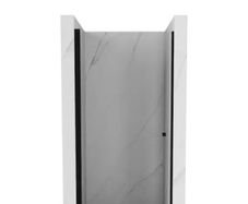 Pivot shower door - 1m wide - black
