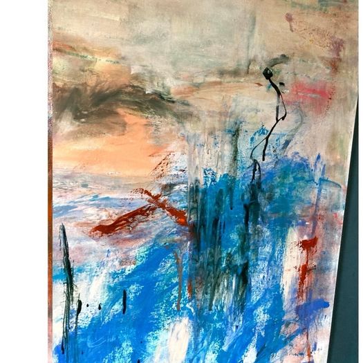 XL Framed Original Art Original Abstract Painting