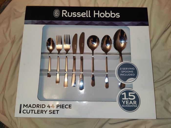 Russell Hobbs Madrid 44-Piece Stainless Steel Cutlery Set