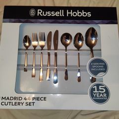 Russell Hobbs Madrid 44-Piece Stainless Steel Cutlery Set