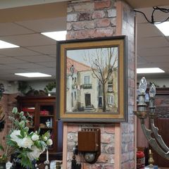 Vintage French Oild on Board