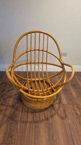 Rotating swivel rattan chair