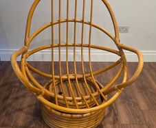 Rotating swivel rattan chair