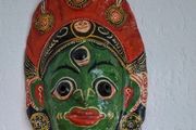 Colourful wall mask
